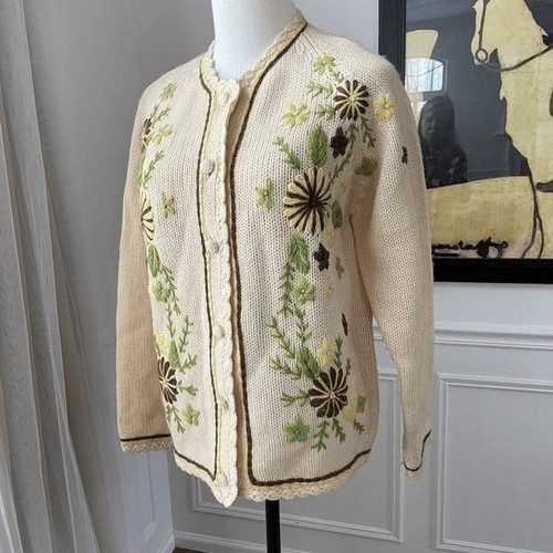 Cardigan vintage anni - , fatto