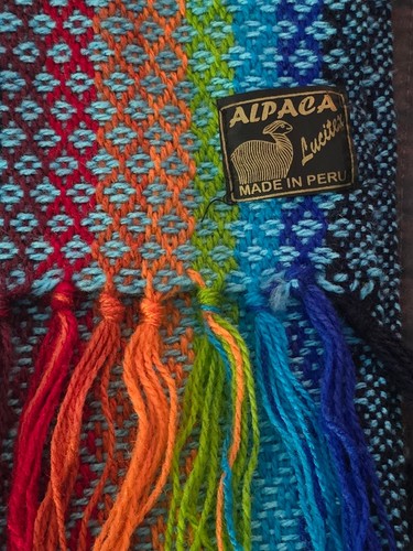 Sciarpa arcobaleno alpaca