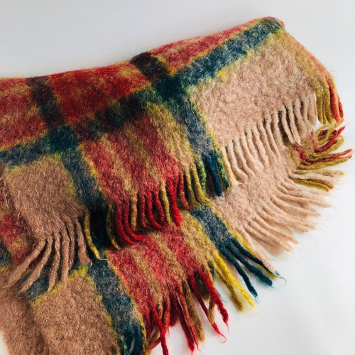 Vintage eagle plaid mohair - vintage,