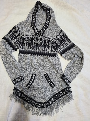 Poncho donna alpaca artesania - donna,