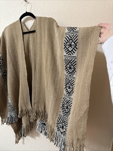 Poncho vintage calendario maya - poncho,