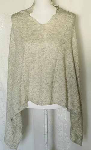 Poncho cashmere beige - in,