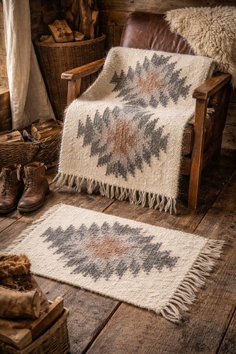Tappeto lana carpazi 120x86 - tappeto, cm