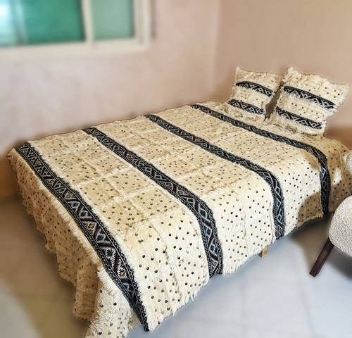 Blanket bed cover berber wool - cover,,