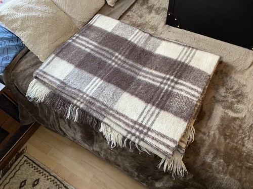 Coperta lana vintage tessuto - , a